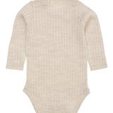 Babybody Geribbeld - 100% Merino Wol - Cream