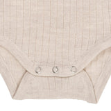 Babybody Geribbeld - 100% Merino Wol - Cream
