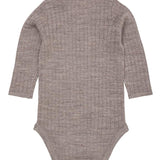 Babybody Geribbeld - 100% Merino Wol - Naturel