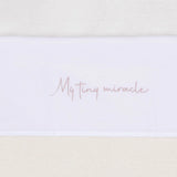 Jollein - Laken - My tiny miracle (roze) - 75 x 100 cm