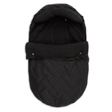Jollein - Voetenzak groep 0+ 3/5 punts gordel - Embossed Nearly Black