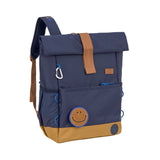 Lassig - Medium Rolltop Kleuterrugzak - Navy