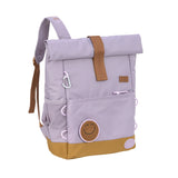 Lassig - Medium Rolltop Kleuterrugzak - Little Gang Lila