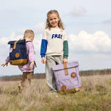 Lassig - Medium Rolltop Kleuterrugzak - Little Gang Lila