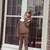 Two You Label - Lilly legging met bloemetjes - Bruin
