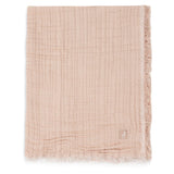 Jollein - Ledikant Deken Fringe - 120 x 120 GOTS - Moonstone