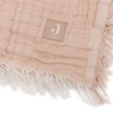 Jollein - Ledikant Deken Fringe - 120 x 120 GOTS - Moonstone