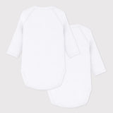 Petit Bateau - Naissance Bodies Wit - Lange Mouw (2pack)