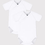 Petit Bateau - Naissance Bodies Wit - Korte Mouw (2pack)