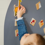 Tix&Mix - Magnetische Muursticker - Grey Elephant (+ 2 stiftjes)
