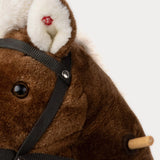 Teddykompaniet - Stokpaardje met geluid - Bruin