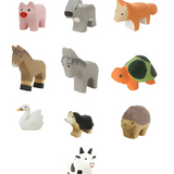 Lucu - Houten Boerderijdieren - 10 stuks