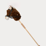 Teddykompaniet - Stokpaardje met geluid - Bruin