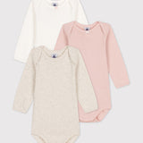 Petit Bateau - Bodies lange mouw (3pack)