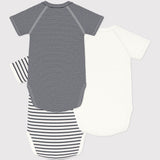 Petit Bateau - Bodies Naissance (3pack) - Jongen