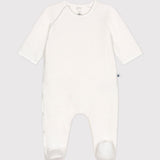 Petit Bateau - Slaappakje Wit - Hartje