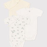 Petit Bateau - Bodies Naissance (3pack) - Zeehond