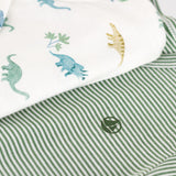 Petit Bateau - Set van 2 katoenen baby pyjama's met print