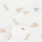 Petit Bateau - Uniseks Slaappakje Beige met Beertjes
