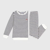 Petit Bateau - Zachte Badstof Pyjama - Streepje Navy