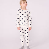Petit Bateau - Kinderpyjama van katoenen badstof - Hartjesprint
