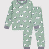 Petit Bateau - Fleece Pyjama met Beertjesprint