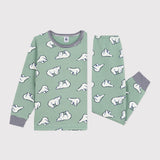 Petit Bateau - Fleece Pyjama met Beertjesprint