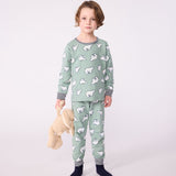 Petit Bateau - Fleece Pyjama met Beertjesprint
