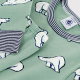 Petit Bateau - Fleece Pyjama met Beertjesprint
