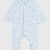 Petit Bateau - Babypyjama Fluweel met kraag - Sterretjes
