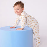 Petit Bateau - Fluwelen Babypyjama met Luipaardprint
