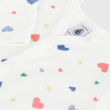 Petit Bateau - Babypyjama Fluweel - Hartjesprint