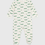 Petit Bateau - Babypyjama - Krokodillenprint