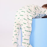 Petit Bateau - Babypyjama - Krokodillenprint