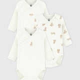 Petit Bateau - Bodies lange mouw (3pack)