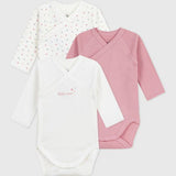 Petit Bateau - Bodies lange mouw (3pack)