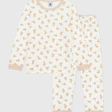 Petit Bateau - Fluwelen Pyjama met Luipaardprint