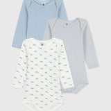 Petit Bateau - Bodies lange mouw (3pack)