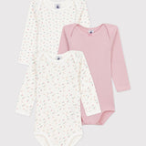 Petit Bateau - Bodies lange mouw (3pack)