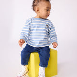 Petit Bateau - Katoenen babytruitje met matrozenstreepjes