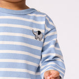 Petit Bateau - Katoenen babytruitje met matrozenstreepjes