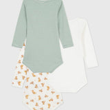 Petit Bateau - Bodies lange mouw (3pack)