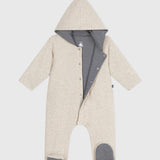 Petit Bateau -  Babypakje met capuchon en voetjes