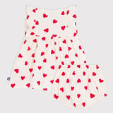 Petit Bateau - Babyjurkje met pofbroekje - Hartjes