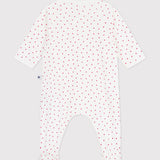 Petit Bateau - Babypyjama Fluweel - Hartjes