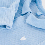 Petit Bateau - Pyjama Flo Blauw - Hartje