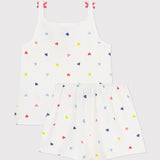 Petit Bateau - Korte Meisjespyjama Strik&Hartjes