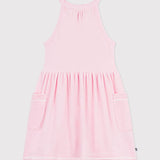 Petit Bateau - Roze Meisjesjurk Badstof
