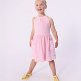 Petit Bateau - Roze Meisjesjurk Badstof
