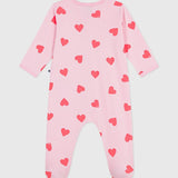 Petit Bateau - Slaappakje met roze hartjes